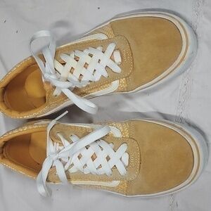 Vans  Mustard Yellow Low Top Sneakers Youth Size 6